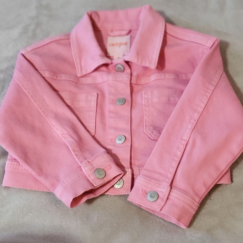 Pink Denim Jacket for Kids